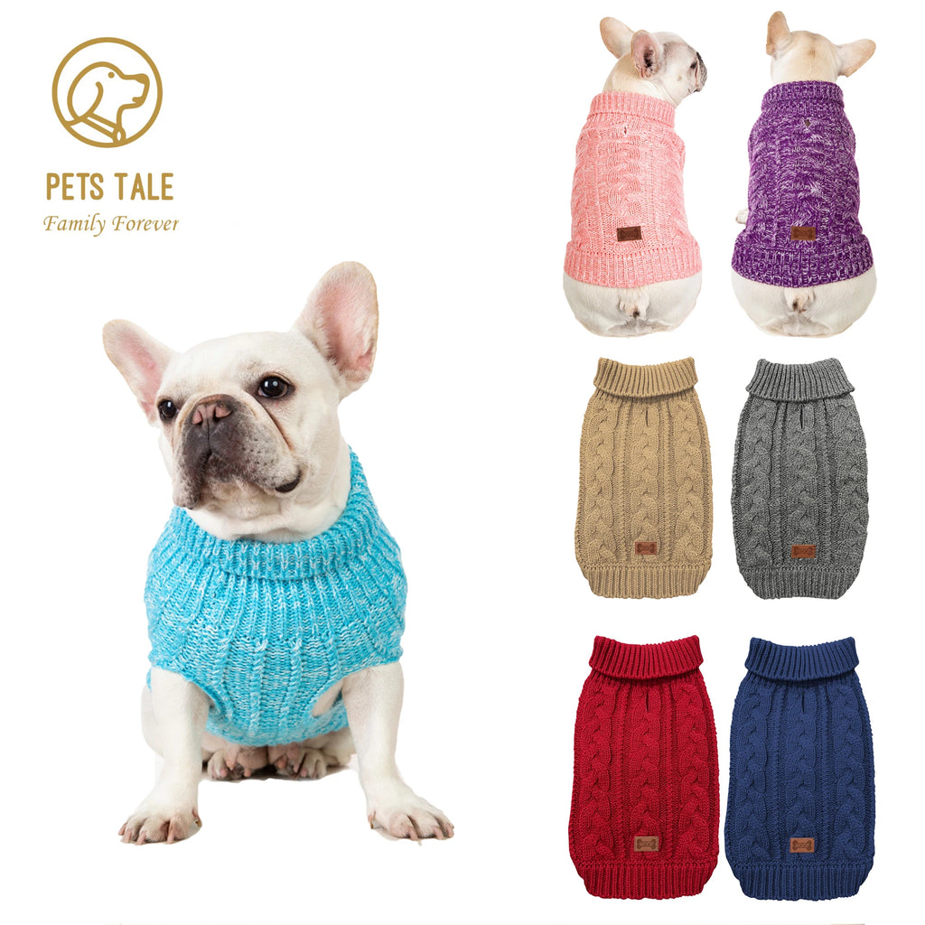 Cozy Knitted Dog Sweater – Soft Acrylic Winter Pet Pullover