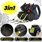 Double Dog Leash – 3in1 Retractable Dual Lead