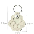 Leather Dog Memorial Keychain – Fur Keepsake Locket Gift