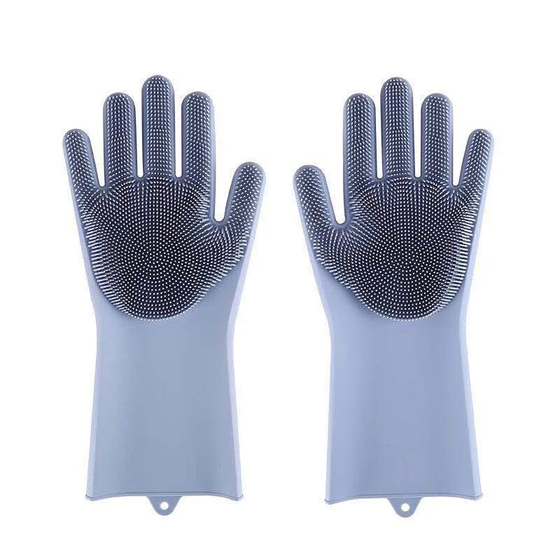 Pet Grooming Gloves for Dogs – Silicone Bathing & Hair Removal Massage Scrubber