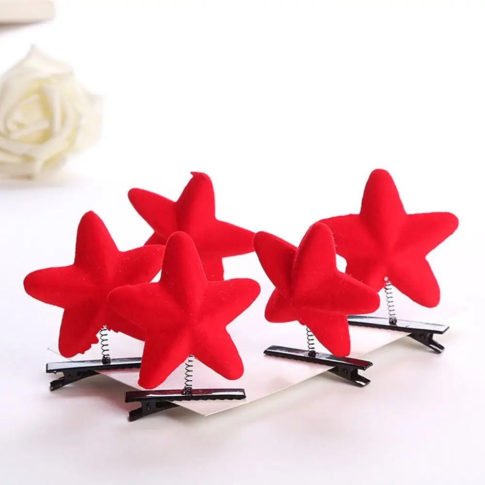 Duck Plush Hair Clip for Kids – 4cm Alloy Barrette Yellow & Red