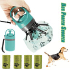 Portable Dog Pooper Scooper – No-Touch Handheld Waste Picker with Built-In Garbage Bags