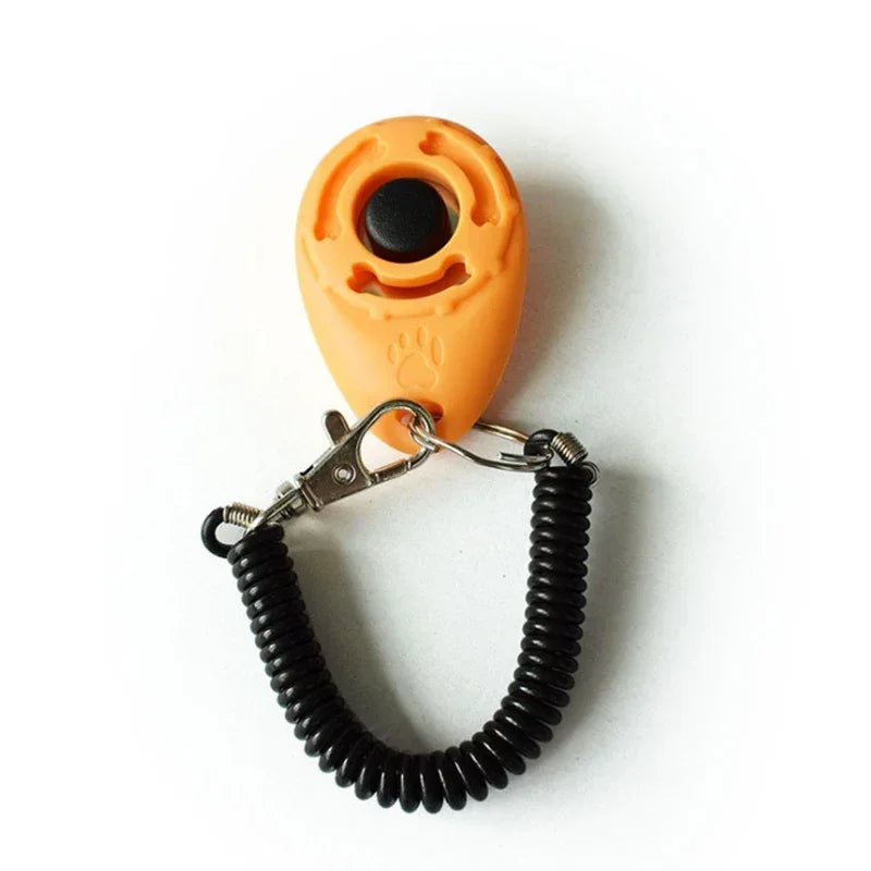 2-in-1 Dog Training Clicker & Whistle – Pet Behavior Training Tool with Keyring