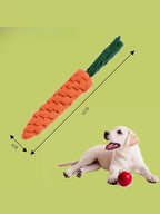 Carrot Cotton Rope Dog Toy – Teething for Small Breeds