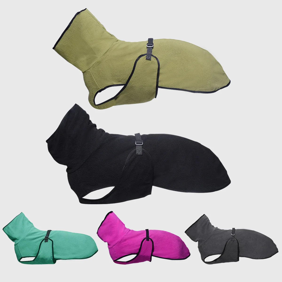 Windproof Dog Winter Coat with D-Ring – Warm Vest for All Sizes