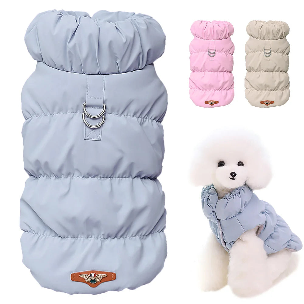 Didog Winter Padded Dog Coat – Windproof Warm Jacket for Small & Medium Dogs