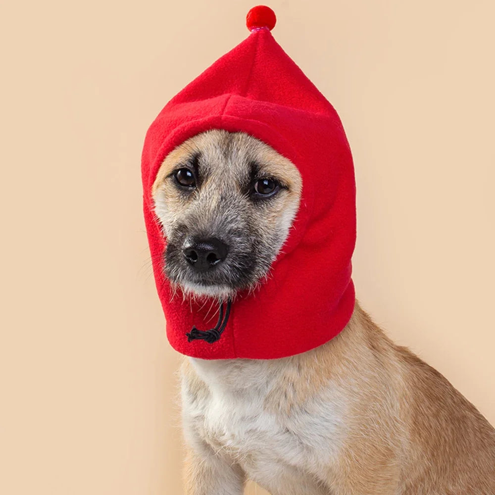 Winter Fleece Dog Hat – Windproof Warm Pet Cap