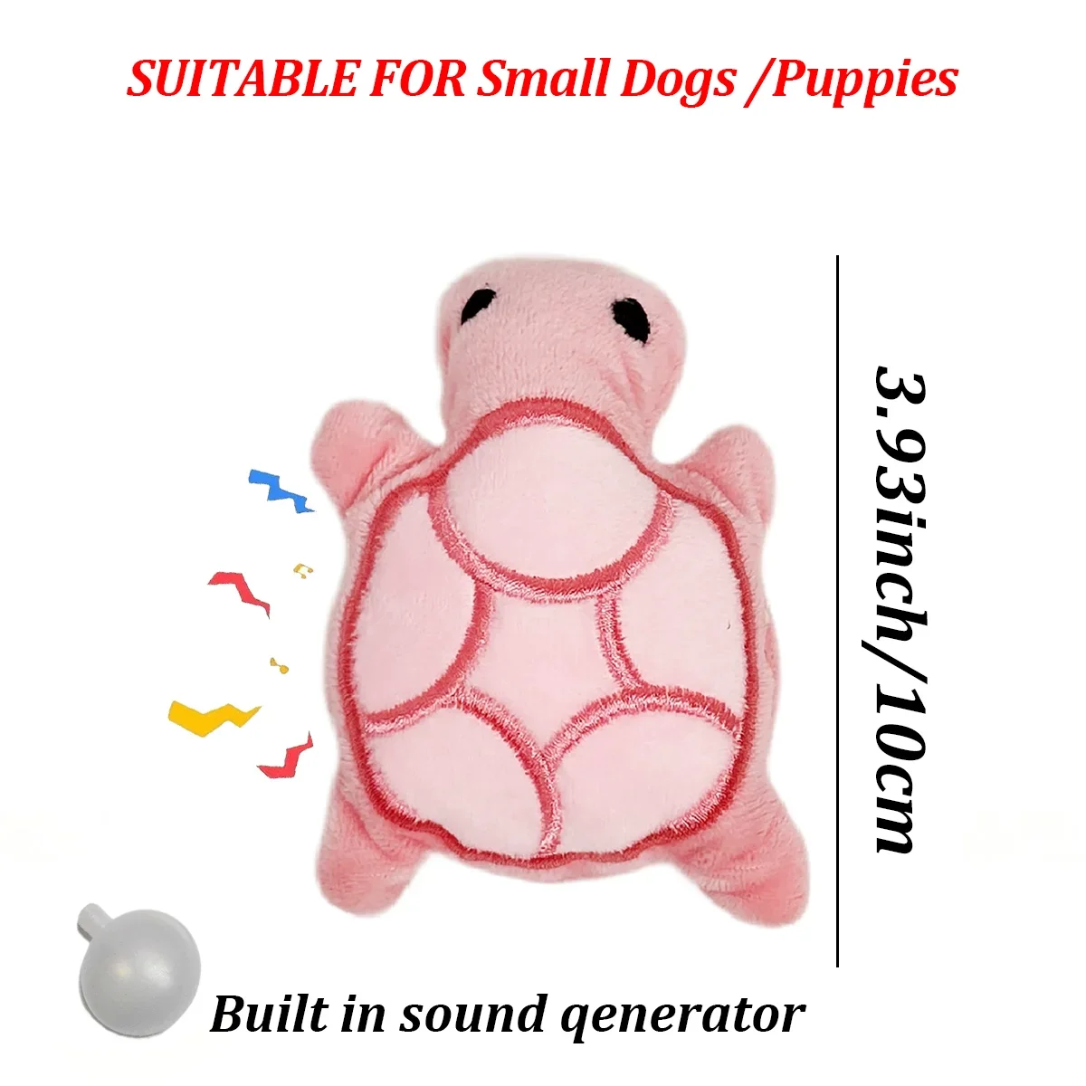 Mini Turtle Plush Chew Toy – Teething Relief for Puppies