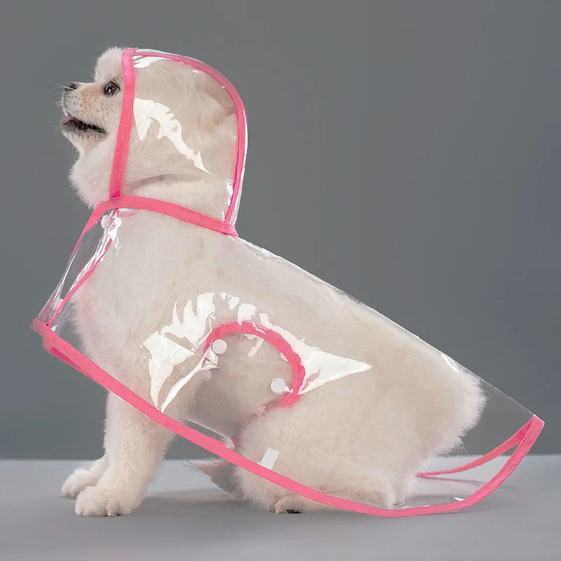 Clear EVA Dog Raincoat – Waterproof Windproof Jacket