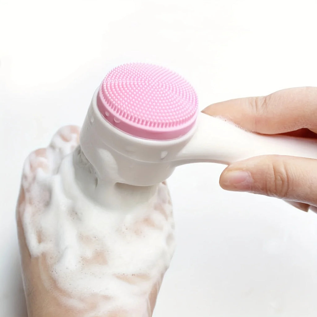 Silicone Dog Paw Cleaner & Massage Brush - Muddy Paw Scrubber in Pink