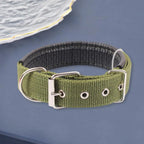 SANWOOD Adjustable Nylon Dog Collar with Traction Ring – Durable Fit All Breeds
