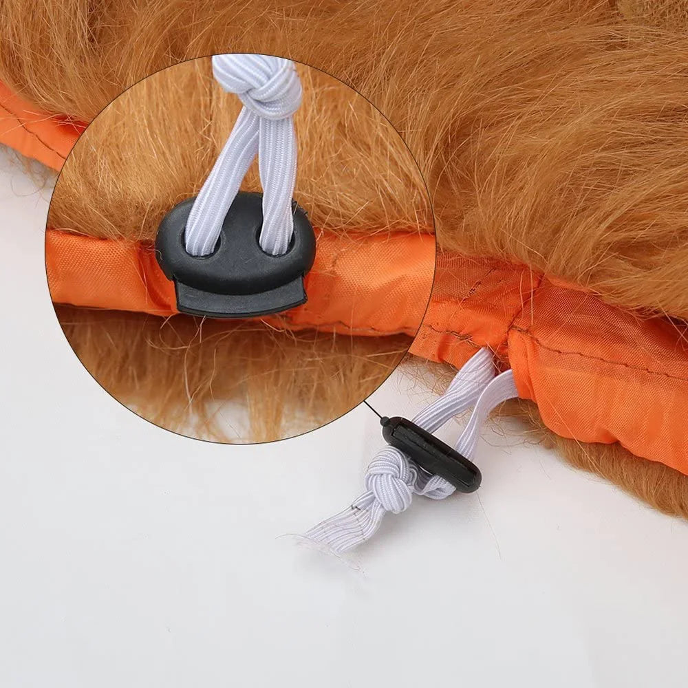 Dog Lion Mane Costume – Realistic Wig for Large Dogs