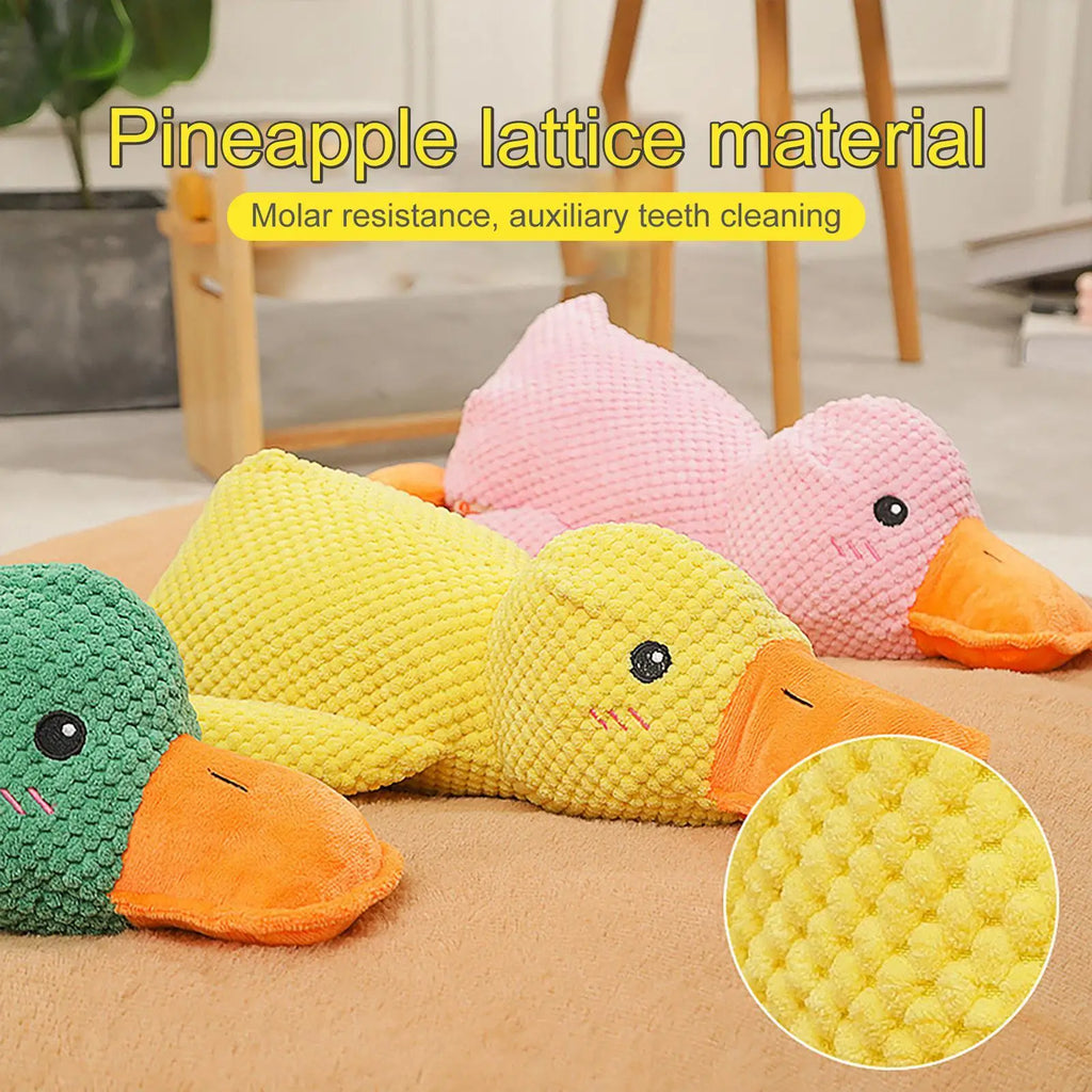 Stomping Duck Plush Dog Toy – Bite Resistant Large