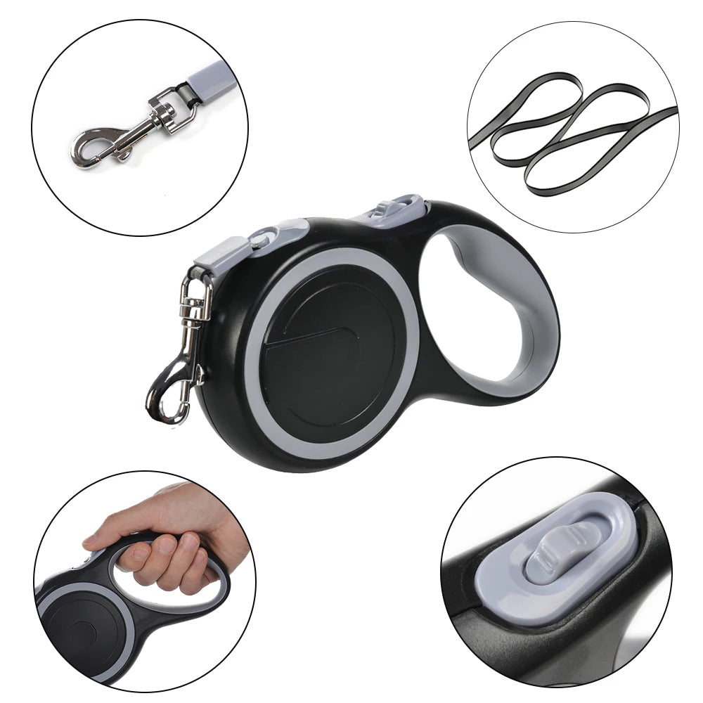 8m Retractable Dog Leash – Heavy Duty Extendable Nylon Training Lead