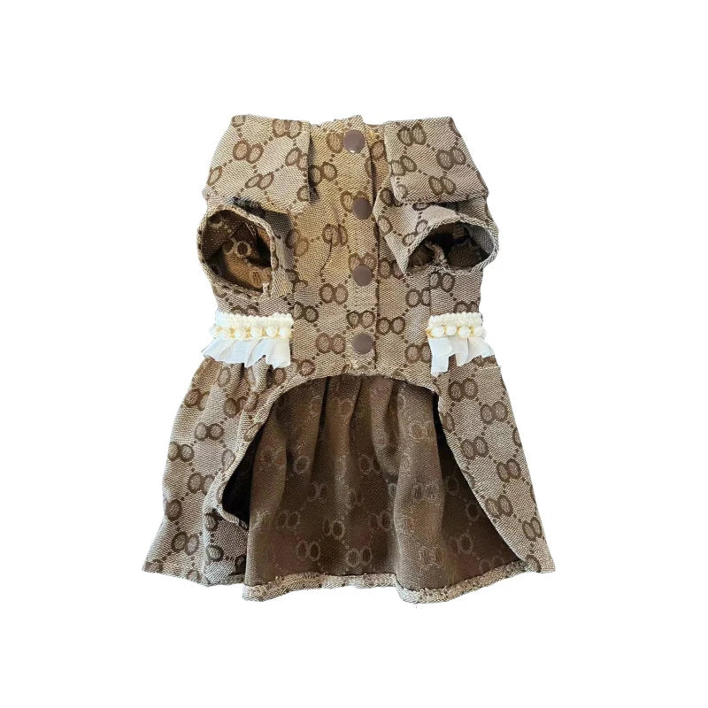 Luxury Dog Tee Dress – Soft Black Designer Style Outfit