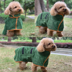Quick Dry Dog Bathrobe – Absorbent Towel Coat XS-XL