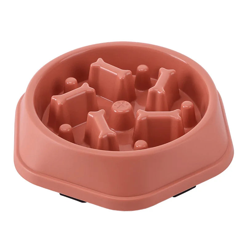 Modern Aesthetic Slow Feeder Dog Bowl – Anti-Choking Maze Dish