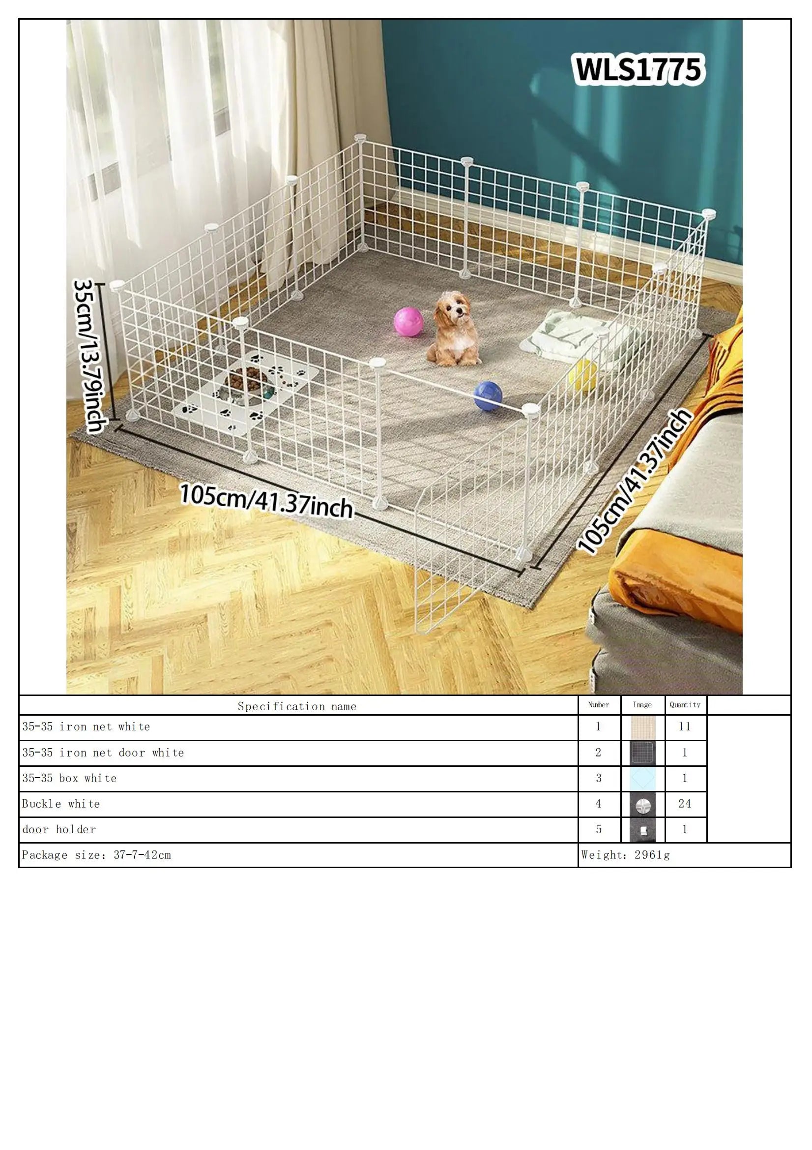 Portable Dog Playpen – DIY Metal Fence
