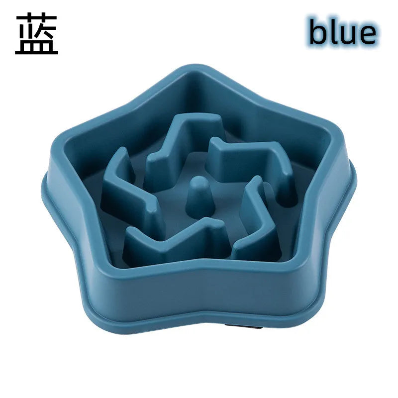 Modern Aesthetic Slow Feeder Dog Bowl – Anti-Choking Maze Dish