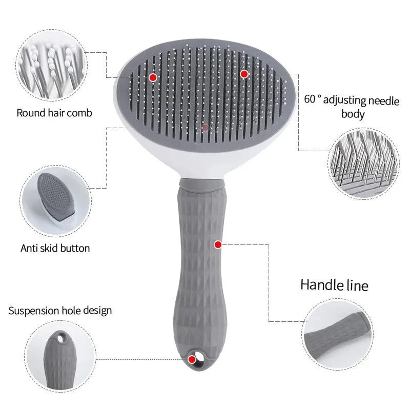 Dog Hair Brush & Pet Hair Remover – Slicker Comb for Dogs and Puppies