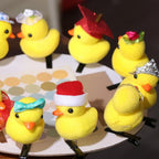 Duck Plush Hair Clip – Kids Bowknot Flower