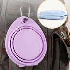 Collapsible Silicone Dog Travel Bowl – 350ml & 600ml Portable Feeder