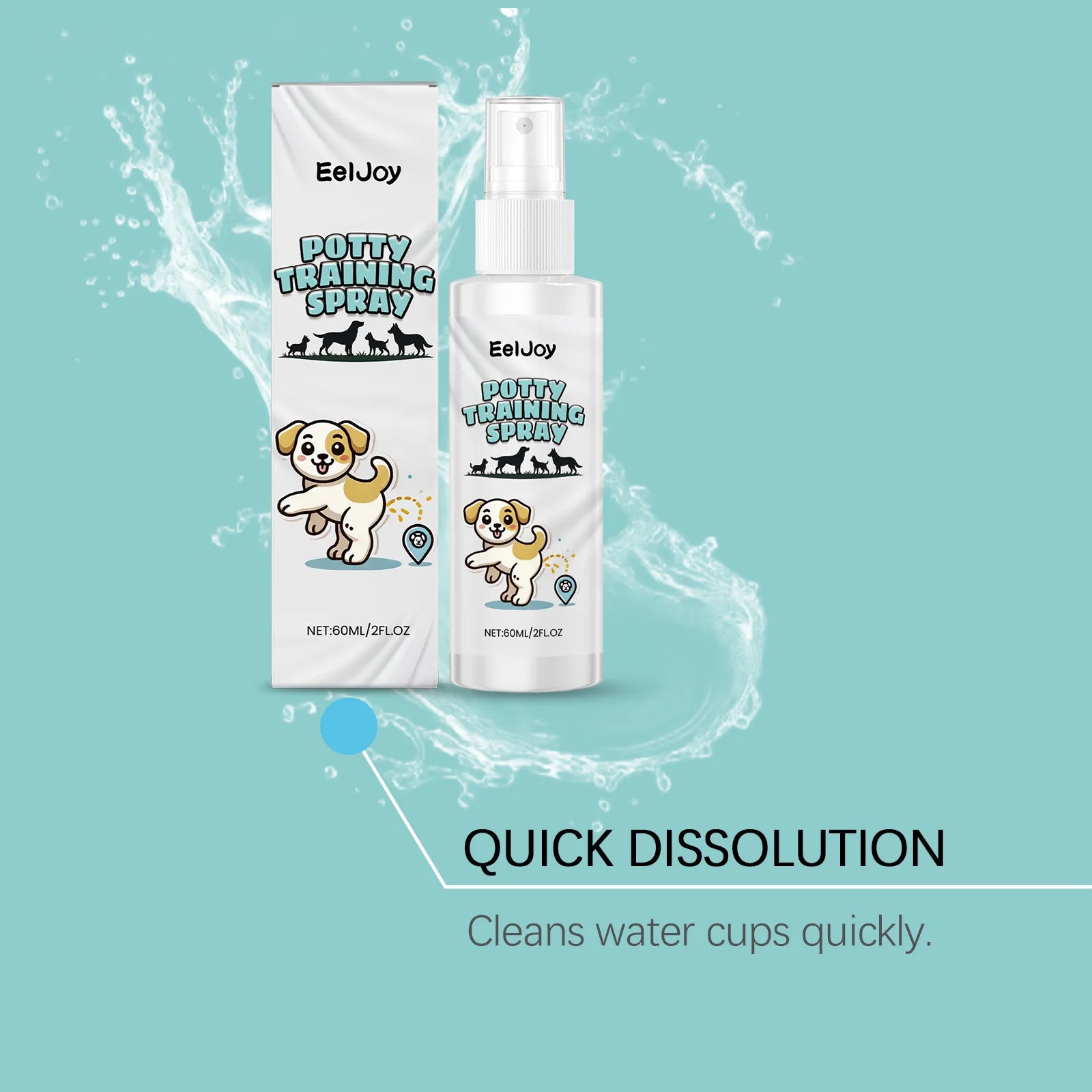 Dog Potty Training Spray & Attractant – Natural Puppy Housebreaking Aid