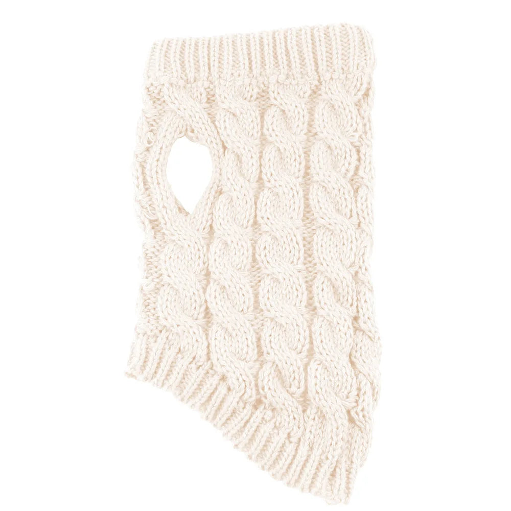 Knitted Dog Coat – Cotton Warm Sweater for Small Dogs