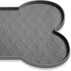 Silicone Dog Feeding Mat – Non-Slip Waterproof Pet Bowl Mat with Raised Edges, Washable