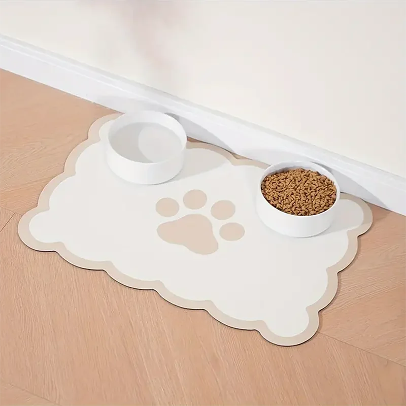 Pet Feeding Mat – Absorbent Anti-Slip Diatomaceous Earth Mat for Dog Water & Food Bowls