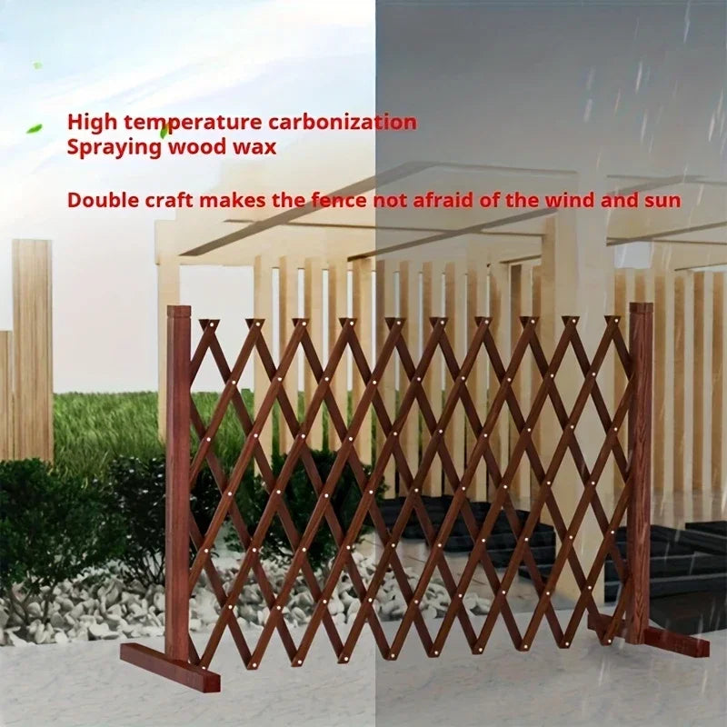 Wooden Dog Gate – Retractable Safety Barrier