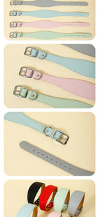 Wide Leather Dog Collar for Greyhounds – Durable Buckle Long-Neck Fit
