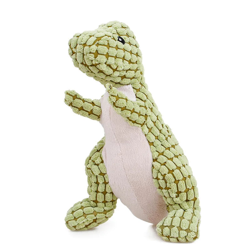 Corduroy Animal Squeaky Dog Toy – Bite Resistant Plush