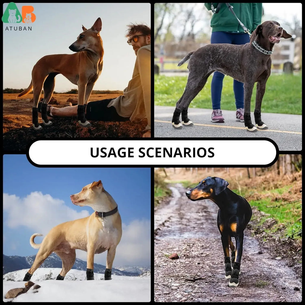 Dog Boots – Anti-Slip Waterproof Shoes