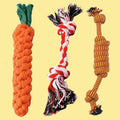 Carrot Cotton Rope Dog Toy – Teething for Small Breeds