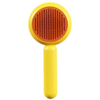 Duck Design Self-Cleaning Dog Brush – Gentle Detangling & Massage Comb