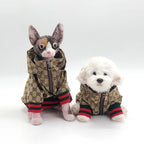 Autumn Winter Dog Jacket Windproof Coat – Polyester for Bulldog & Corgi