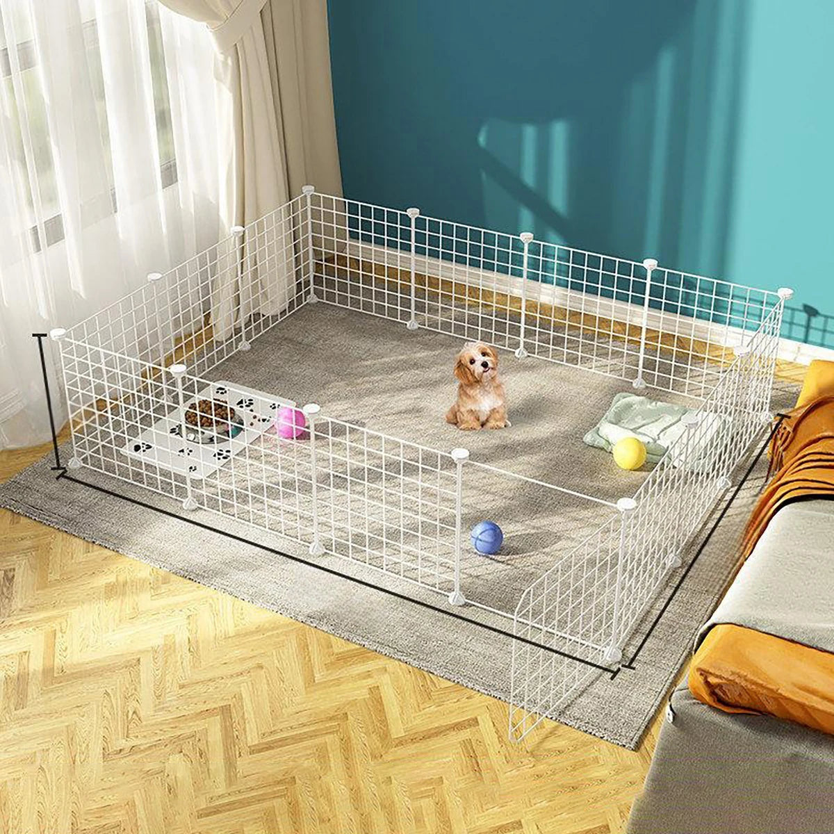 Portable Dog Playpen – DIY Metal Fence