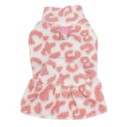 Leopard Print Dog Coat – Fleece Winter Hoodie XS-XL
