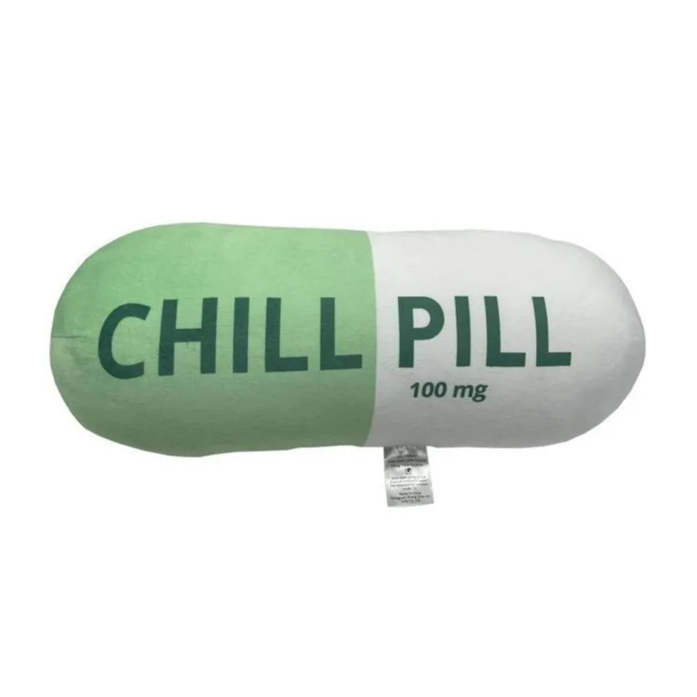 Pill-Shaped Plush Puppy Toy — Soft Bite-Resistant Interactive for Training & Teething Relief
