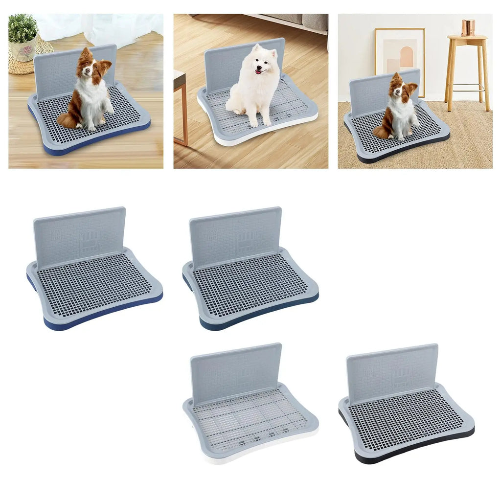 Dog Potty Tray with Wall – Anti-Splash Toilet