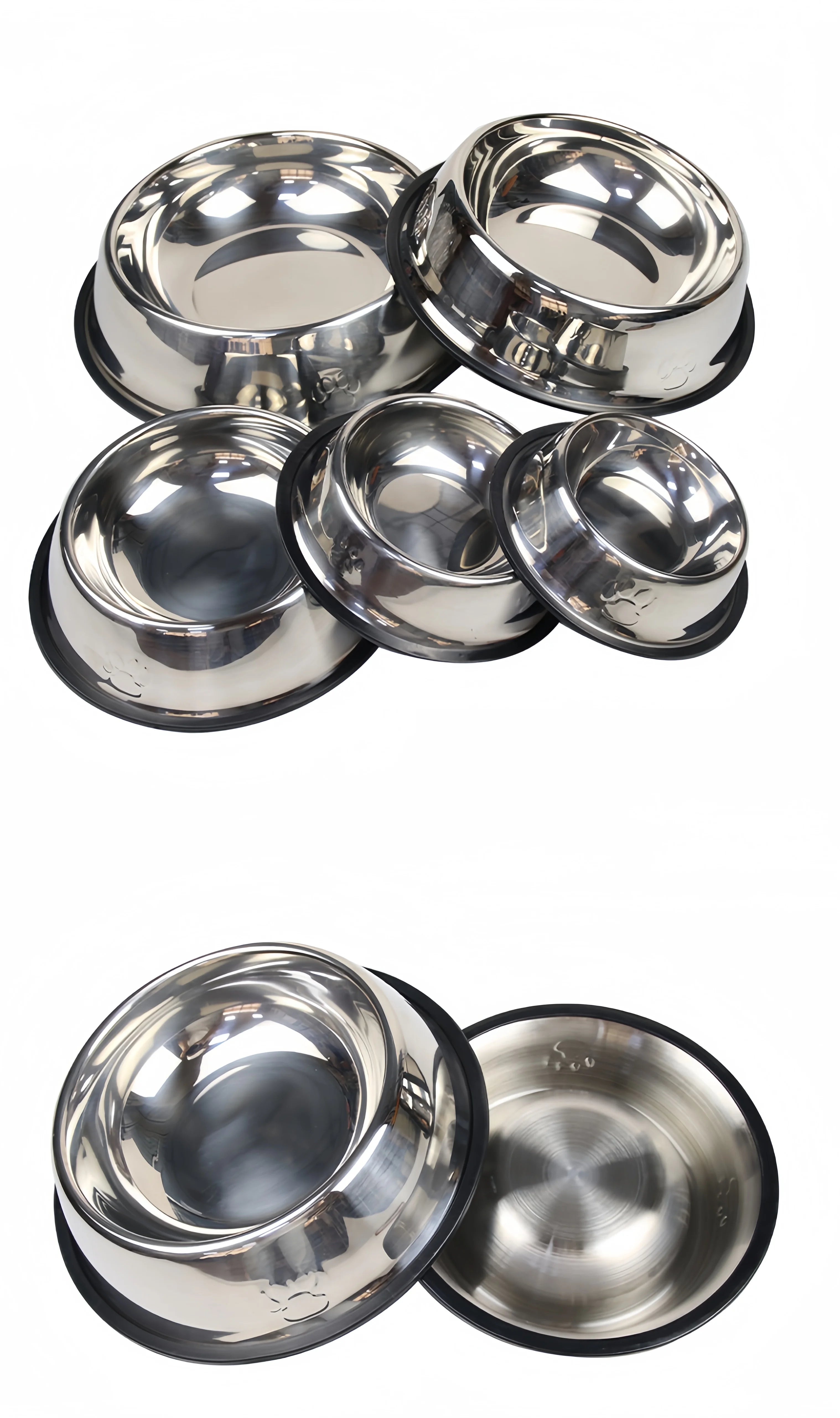 Classic Stainless Steel Dog Bowl – Durable & Rust-Resistant Feeder