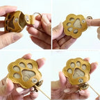 Leather Dog Memorial Keychain – Fur Keepsake Locket Gift