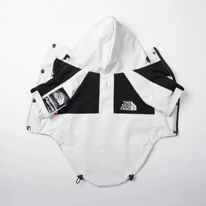 Waterproof Hooded Dog Raincoat Windbreaker – Lightweight Polyester
