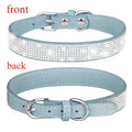Suede Crystal Dog Collar – Rhinestone Buckle Sparkle