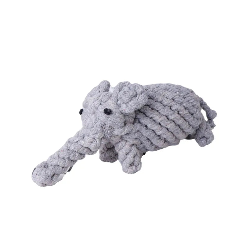Cartoon Animal Rope Toy – Teeth Cleaning for Dogs