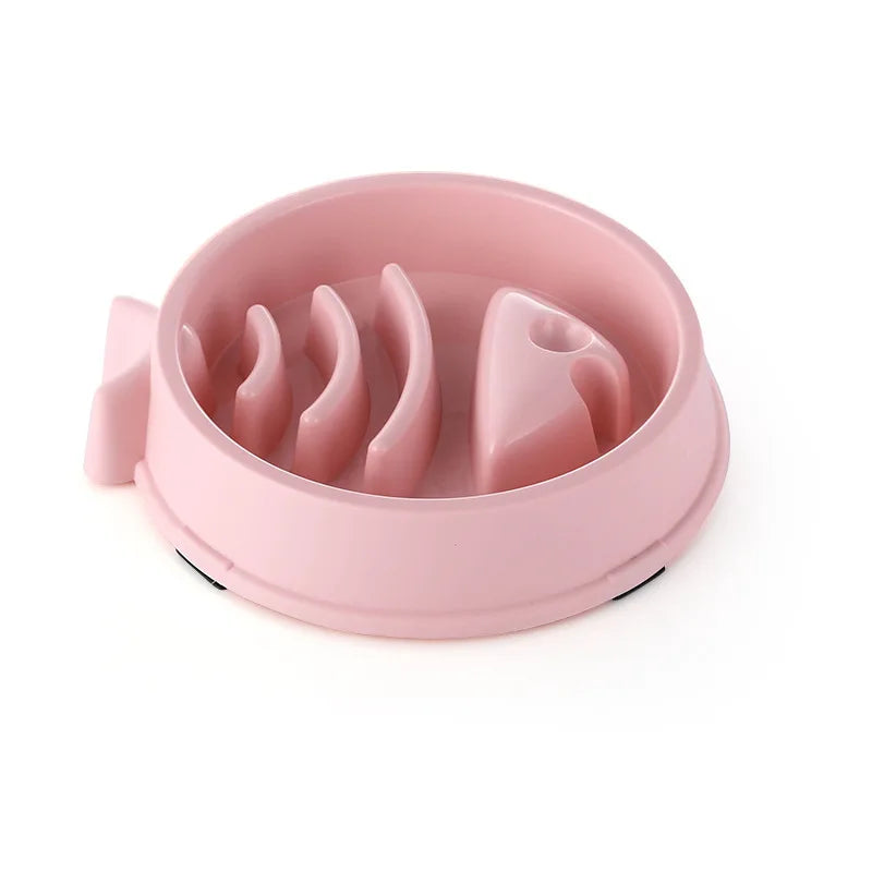 Modern Aesthetic Slow Feeder Dog Bowl – Anti-Choking Maze Dish