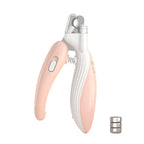 LED Light Dog Nail Clippers - Safe Stainless Steel Paw Trimmer for Dogs