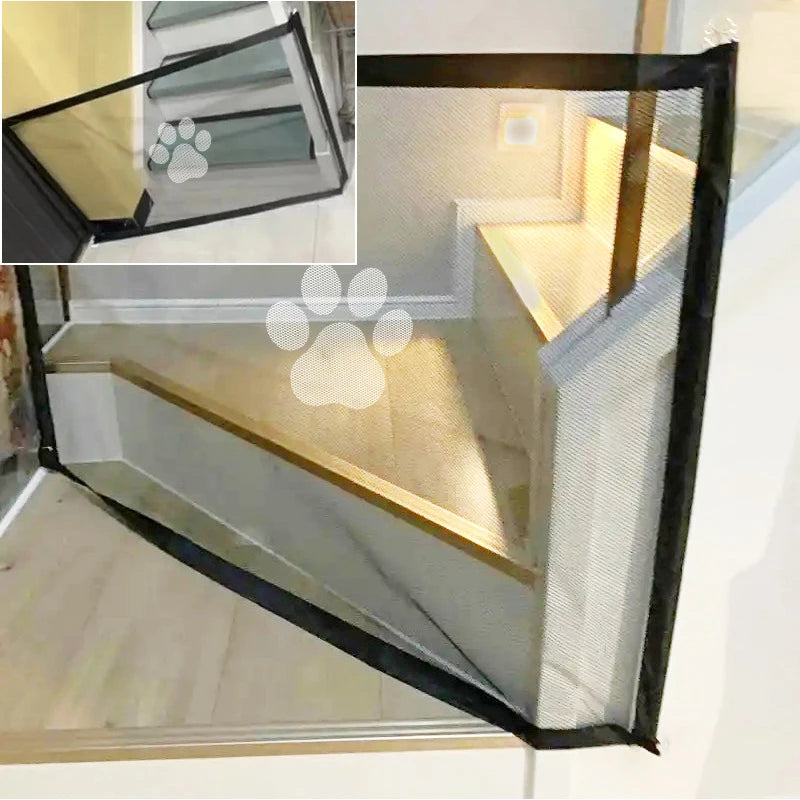 Dog Safety Gate – Portable Mesh Barrier