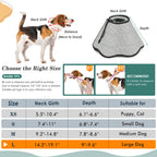 Dog Recovery Cone – Soft Mesh Breathable Collar